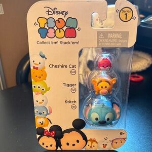 Disney Tsum Tsum Stackable Figures - Stitch, Tigger, Cheshire Cat